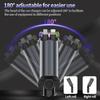 5-In-1 Car Aromatherapy Essential Oil Diffuser Starry Light 45W Retractable Phone Charger with IOS Type C PD30W Cable For IPhone