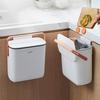 Waterproof Hanging Trash Bin Space-Saving Kitchen Compost Bin Wall-Mounted Trash Can  Bathroom