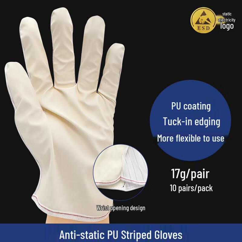 Lishen Xinsheng Anti-slip Wear-resistant Striped Gloves 20 Pairs
