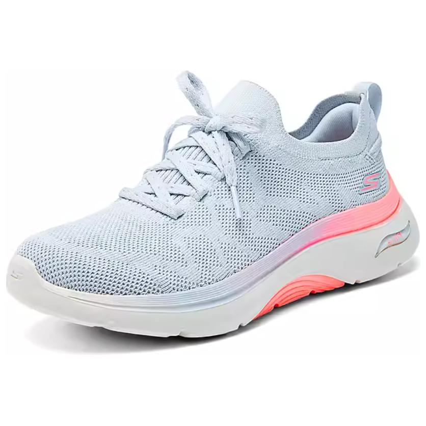 Skechers Go Walk Soft Comfortable Low-Top Casual Shoes Women Sneaker Light-Gray 125320-GYPK