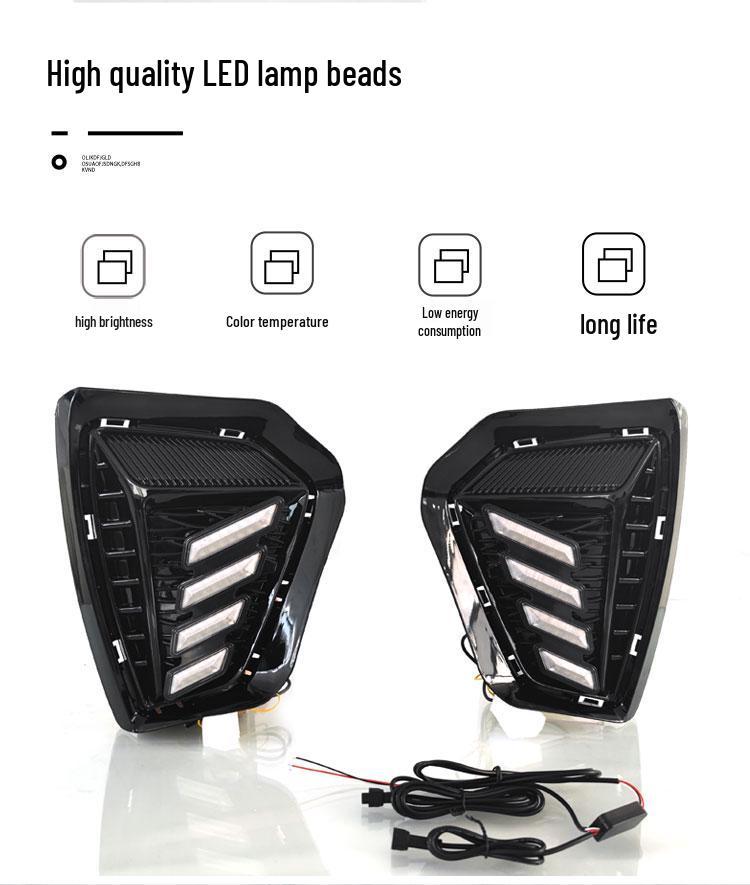 LED Daytime Running and Front Fog Lights with Turn Signals for 2021-2023 Roewe RX5plus Models