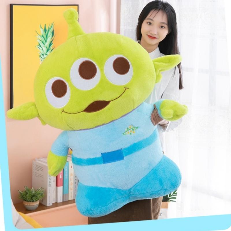 In-Stock Toy Story Three Eyed Alien Plush Toy Cute Cartoon Soft Fluffy Stuffed Doll Home Decor Perfect Gift For Female