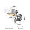 Industrial Nordic Wall Lamp: Swingable, Foldable Retro Sconce for Bedroom, Living Room, Bedside, and Study