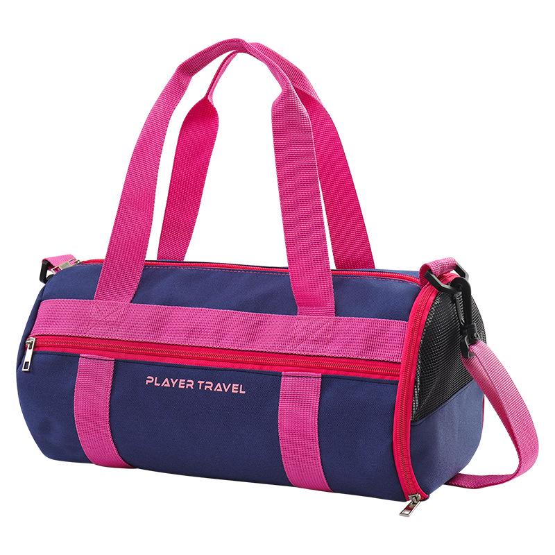Borsa Impermeabile da Nuoto per Bambini con Scomparti Umido/Asciutto, Grande Capacità, per Allenamento Ragazzi e Ragazze, Borsa Cilindrica da Palestra
