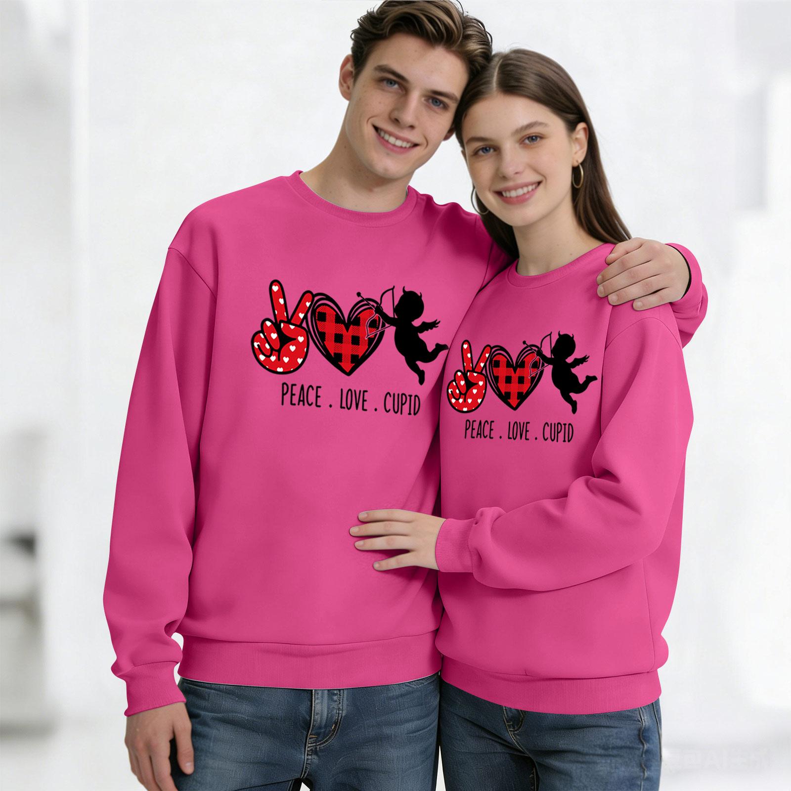 

Men s Round Neck Long Sleeve Top, Unisex, Couple Casual Sports Top XL