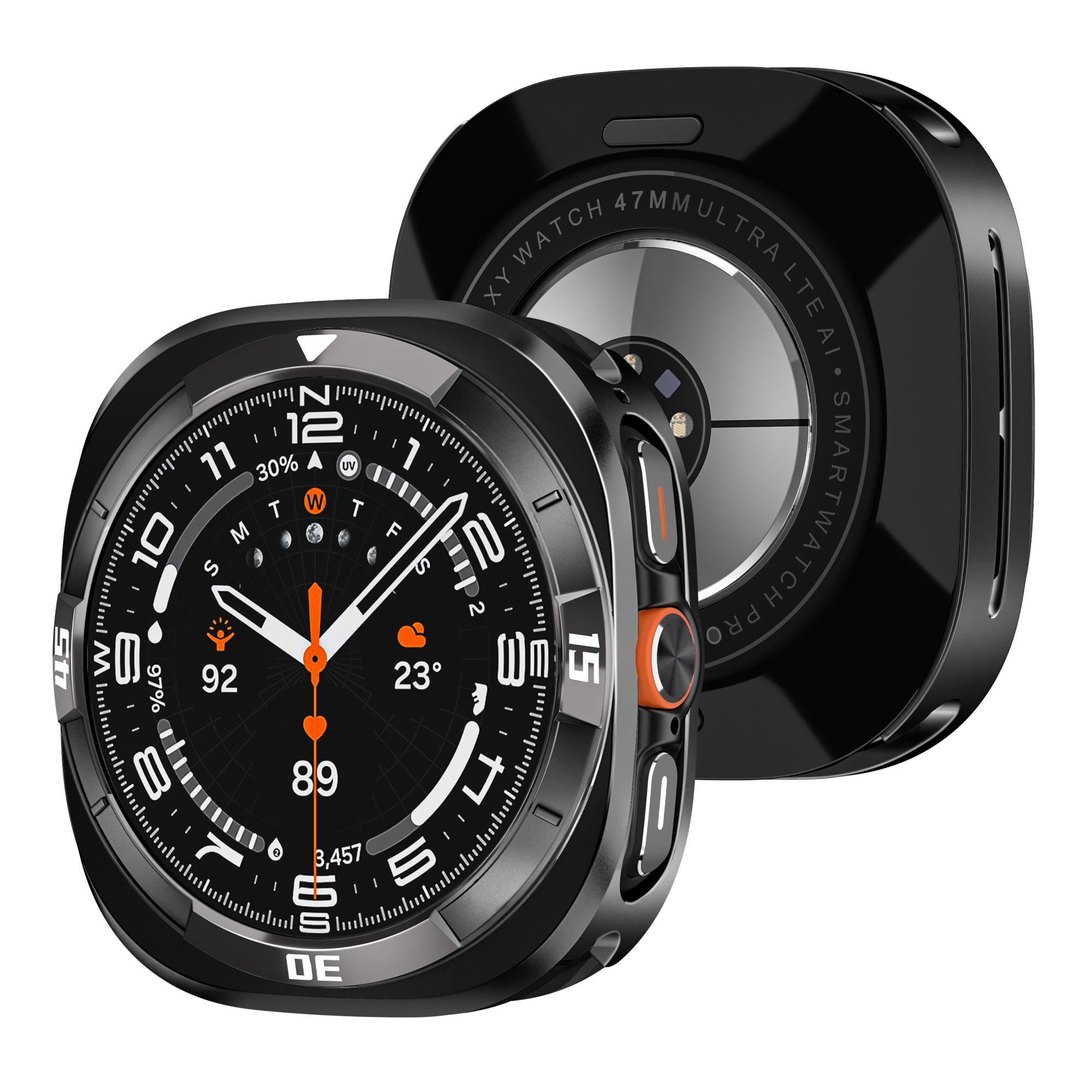 

Мужской корпус из алюминиевого сплава для Samsung Galaxy Watch Ultra 2025 Защитная жесткая рамка Корпус из сплава для Galaxy Watch Ultra 47 мм 2024 Galaxy Ultra 2025 черный белый