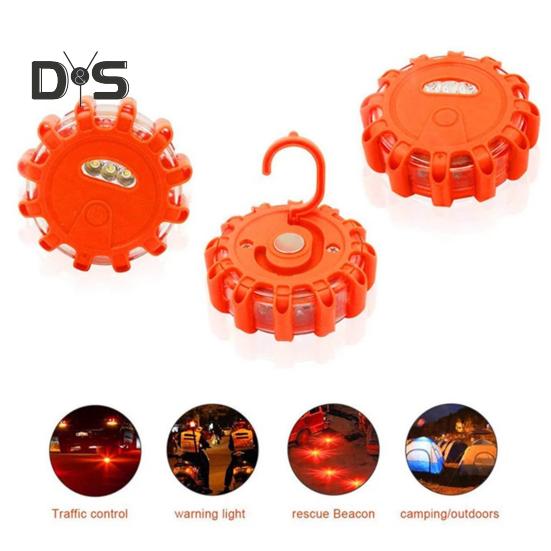 2 Stück Auto-Warnleuchten mit 9 Blinkmodi, superhell, hohe Lumen, wasserdicht, batteriebetrieben, LED-Warnleuchten mit Magnet