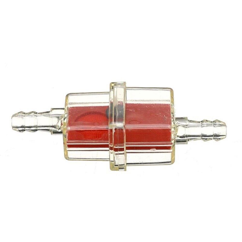 1X 6MM FUEL INLINE ATV MOTORCYCLE MAGNETIC FILTER Red Red Filter