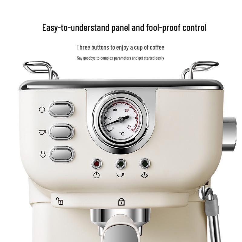 Italian Semi-Automatic Espresso & Milk Frothing Machine for Home or Office