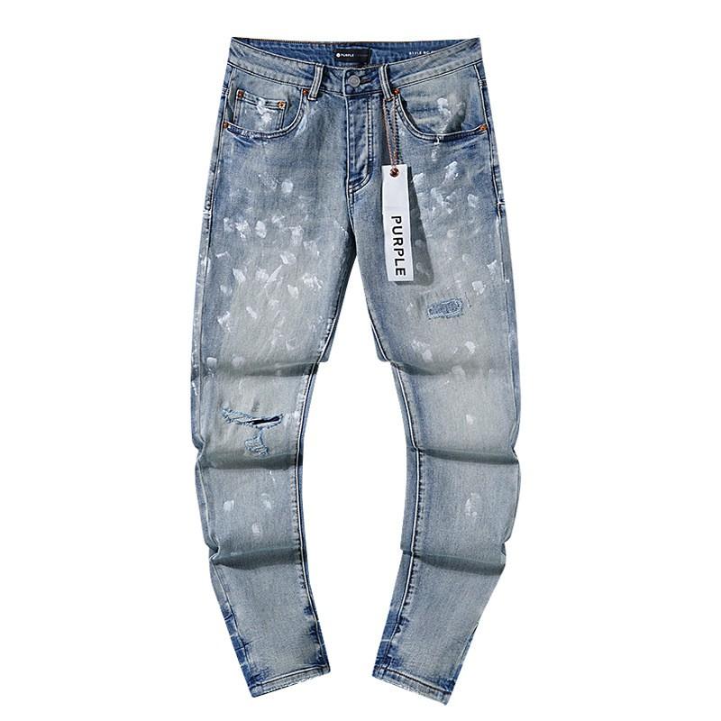 Jeans de Hombre Rectos con Parches Desgastados Estilo Vintage High Street Pantalones Casuales