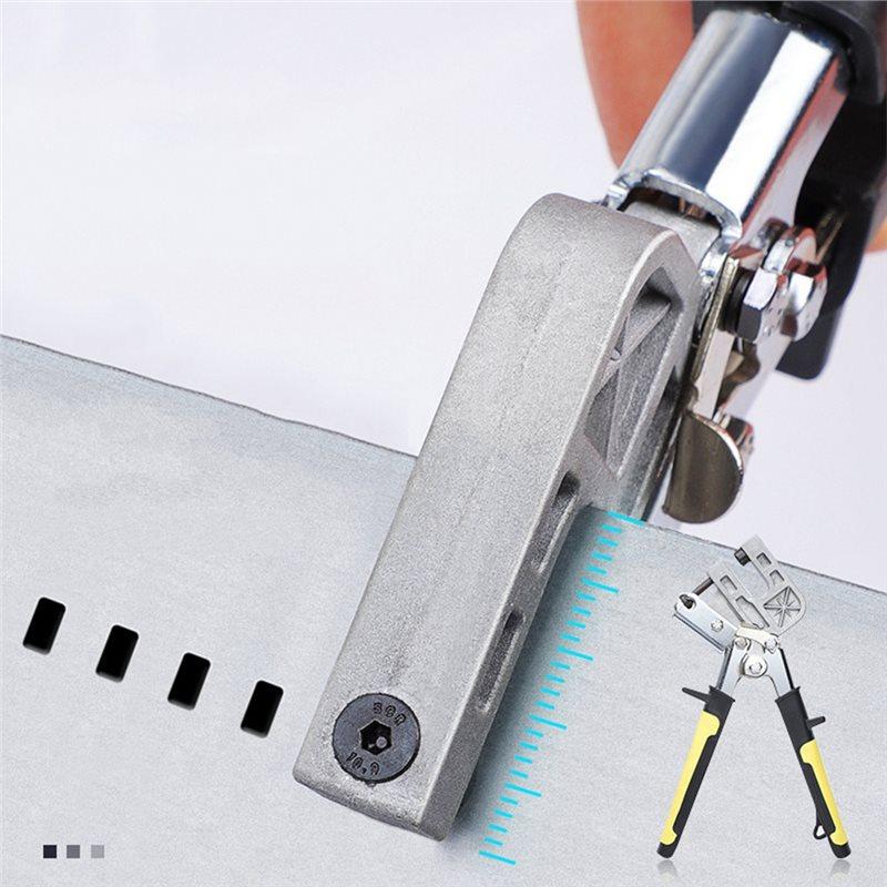 A25F-Steel Stud Crimper Pliers Drywall Tools, Punch Lock Framing Fastening Crimping Keel Riveting Clamps Crimping Pliers