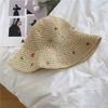 Colorful Sun Cap Hand-Crocheted Women's Summer Hat Trendy Sunscreen Straw Hat Outdoor Looks