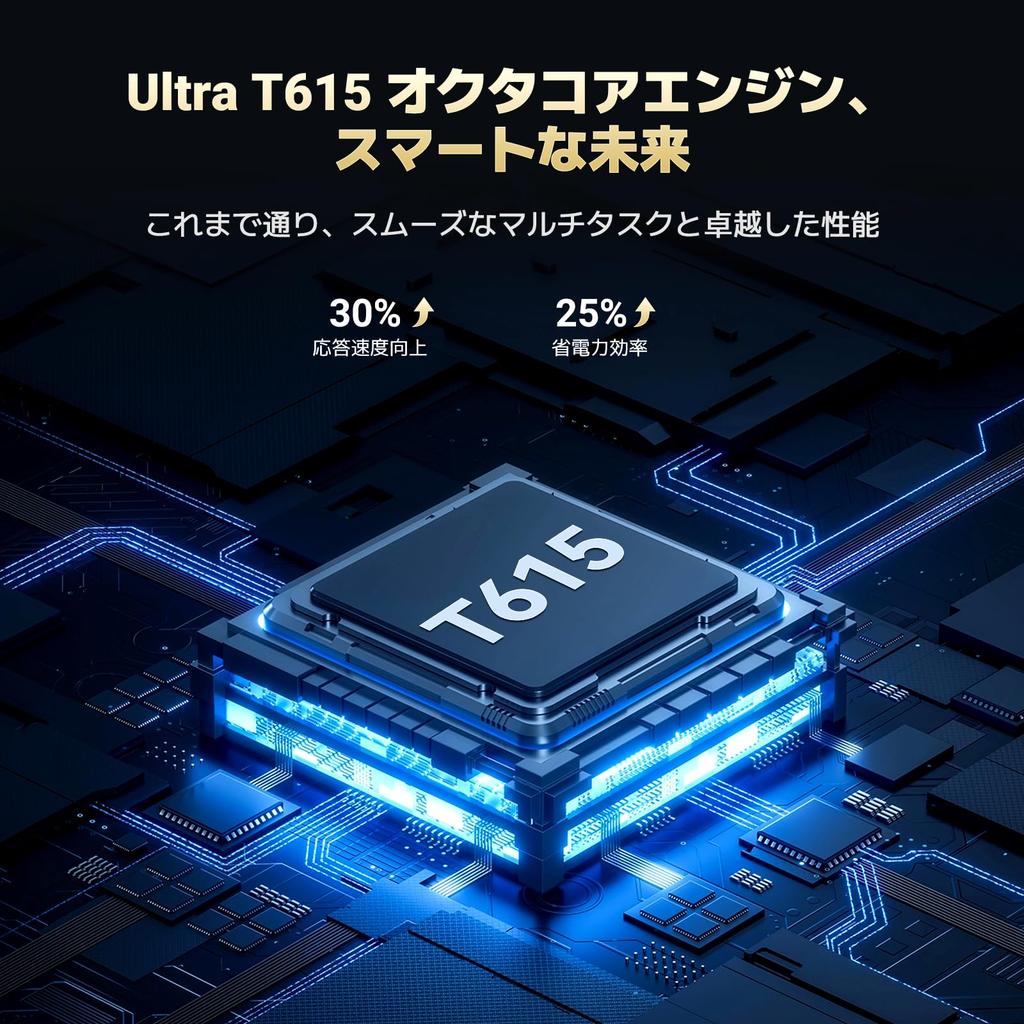 Enhanced Android 15 24GB RAM 256GB ROM Up To 1920x1200 FHD Large 8000mAh 18W Fast Widevine L1 T615 4G LTE WiFi 6 Face Recognition [2025 Edition]