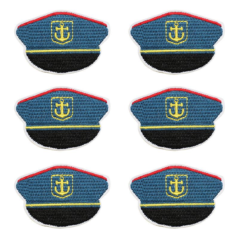 10pcs Luxury Cruise Ship Embroidery Patch Sea Trip Blue Whale Iron On Patches For Clothes Jackets Backpack Sew Stickers Badge 