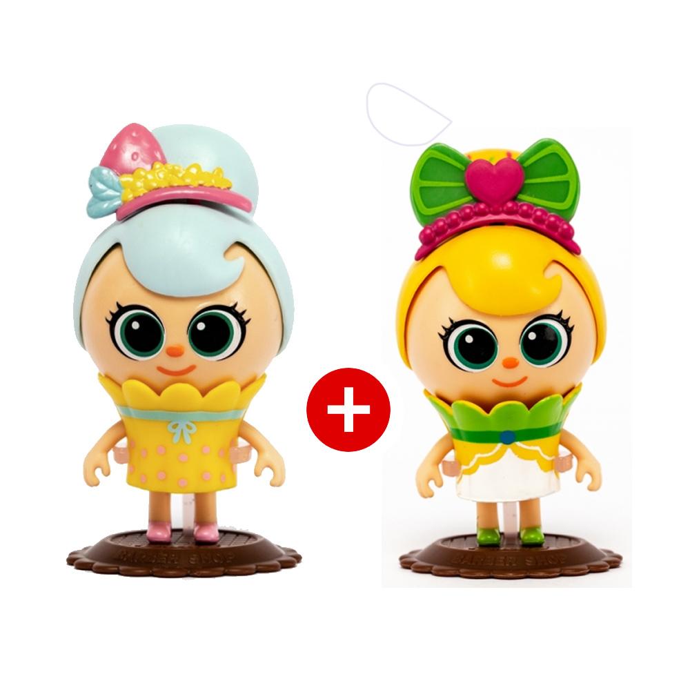[toytron] Bread Barbershop Mini Cup Figures: Pastel Bonbon Cotton Candy & Blueberry Lemon Cream Set