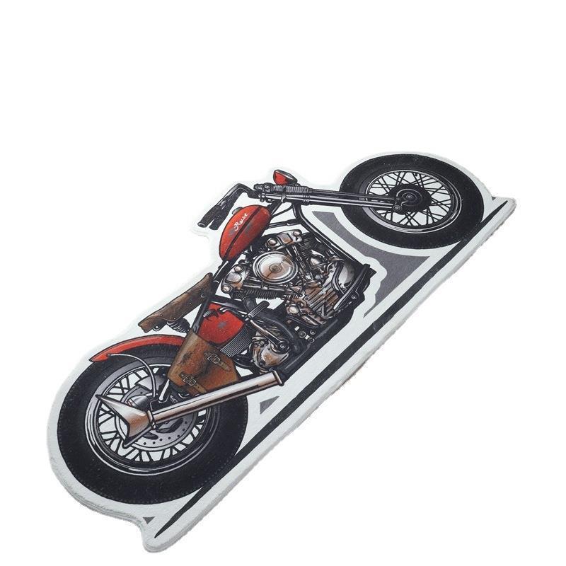 Home bedroom carpet irregular motorbike shape carpet fashion personality lambswool bedroom non-slip carpet