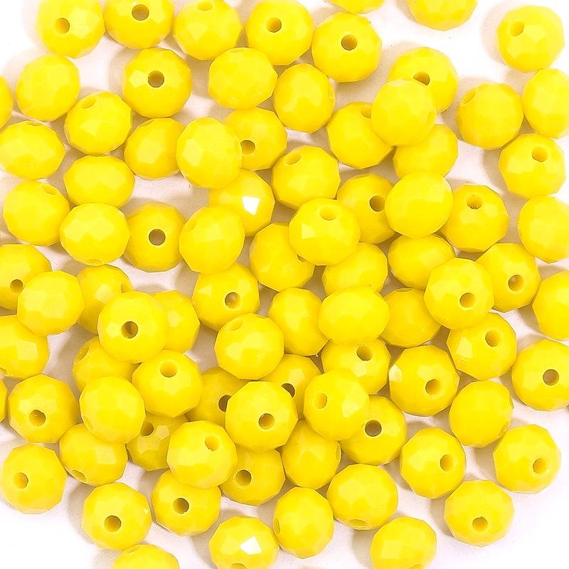 3*4mm 4*6mm Rondelle Faceted Loose Spacer Glass Beads Crystal Round Beads for Jewelry Making DIY Necklace Bracelet Accessories