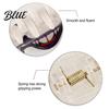 Half-tied Hair Clip Back Head Claw Reinforced Shark with Elastic Base Halloween Skull Transparent Acrylic Claw Pumpkin Bat Patterns for Bun