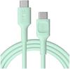 USB-C / USB-C Cable Greencell PowerFlex 200cm PD 100W Green Silicone