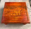 Hand-Carved Wooden Elephant Chowki Bajot Stand