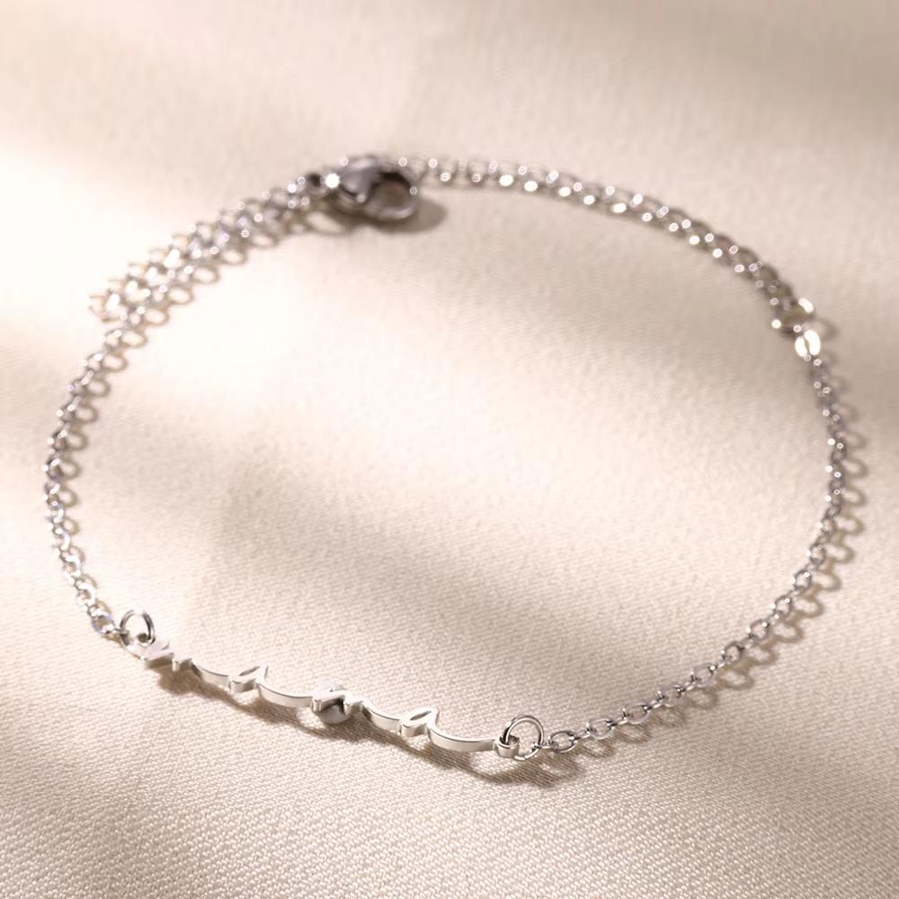 Dainty Mini Mama Letter Bracelet For Women Gold Color Stainless Steel Elegant Adjustable Link Chain Mother's Day Jewelry Mumgift