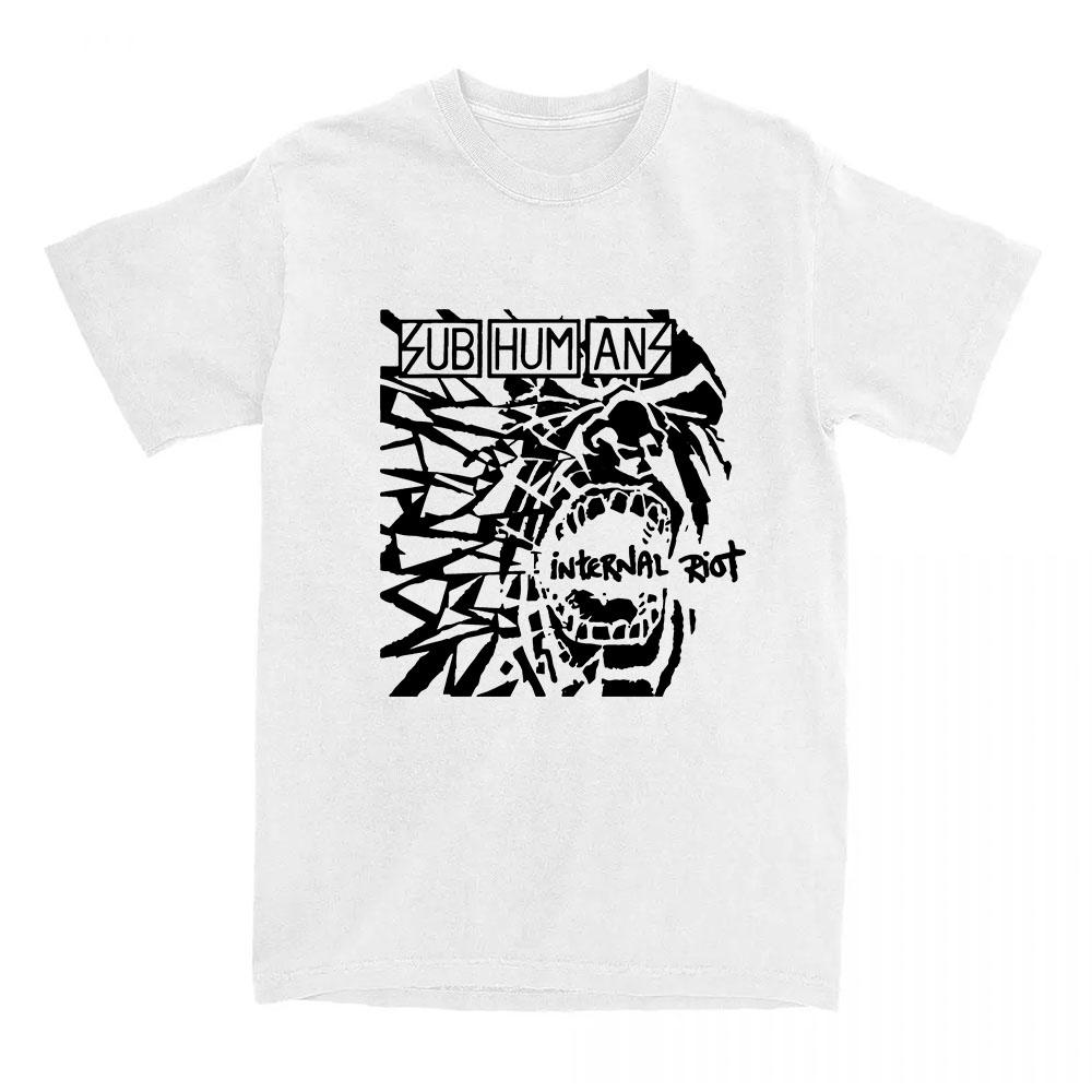 Streetwear Subhumans Rock Band Graphic Tshirts Grunge Fashion Summer T-shirt Casual Hip Hop Streetwear Graphic Tee Top