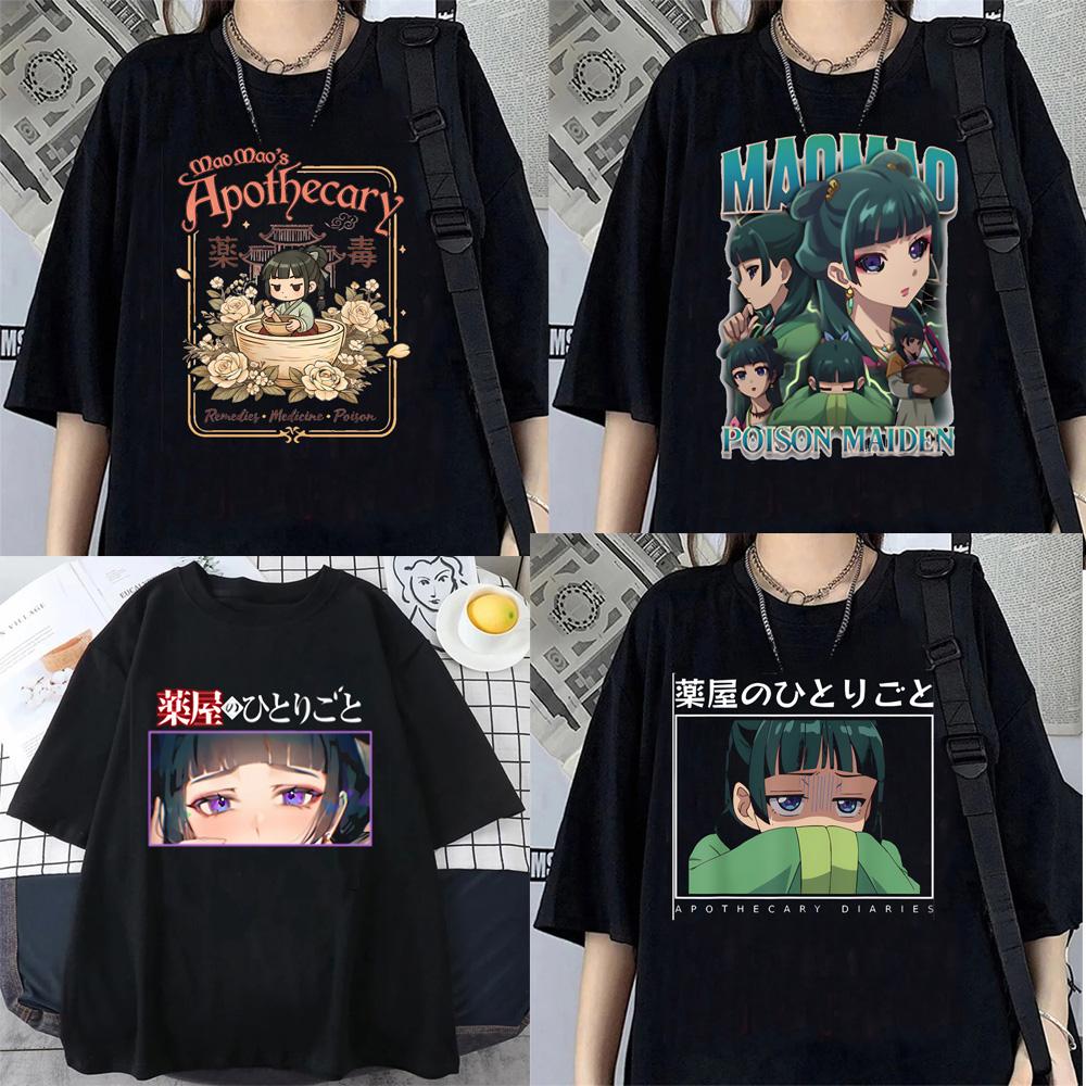Apothecary Diaries T Shirt Women Vintage Top Tees Classic Pastel Punk Grunge Anime Kawaii Tshirt