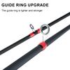 FTK NEW 1.8M 2.1M  Red Telescopic Fishing Rod Carbon Fiber Lengthen Wooden Handle Spinning Casting Rod Portable Trout Rod
