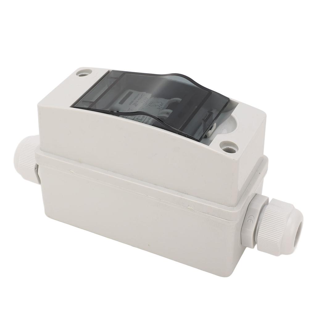 Solar Disconnect Switch 6A IP65 Outdoor Small Miniature Circuit Breaker with Din Rail Enclosure DC12‑400V AC90 400V