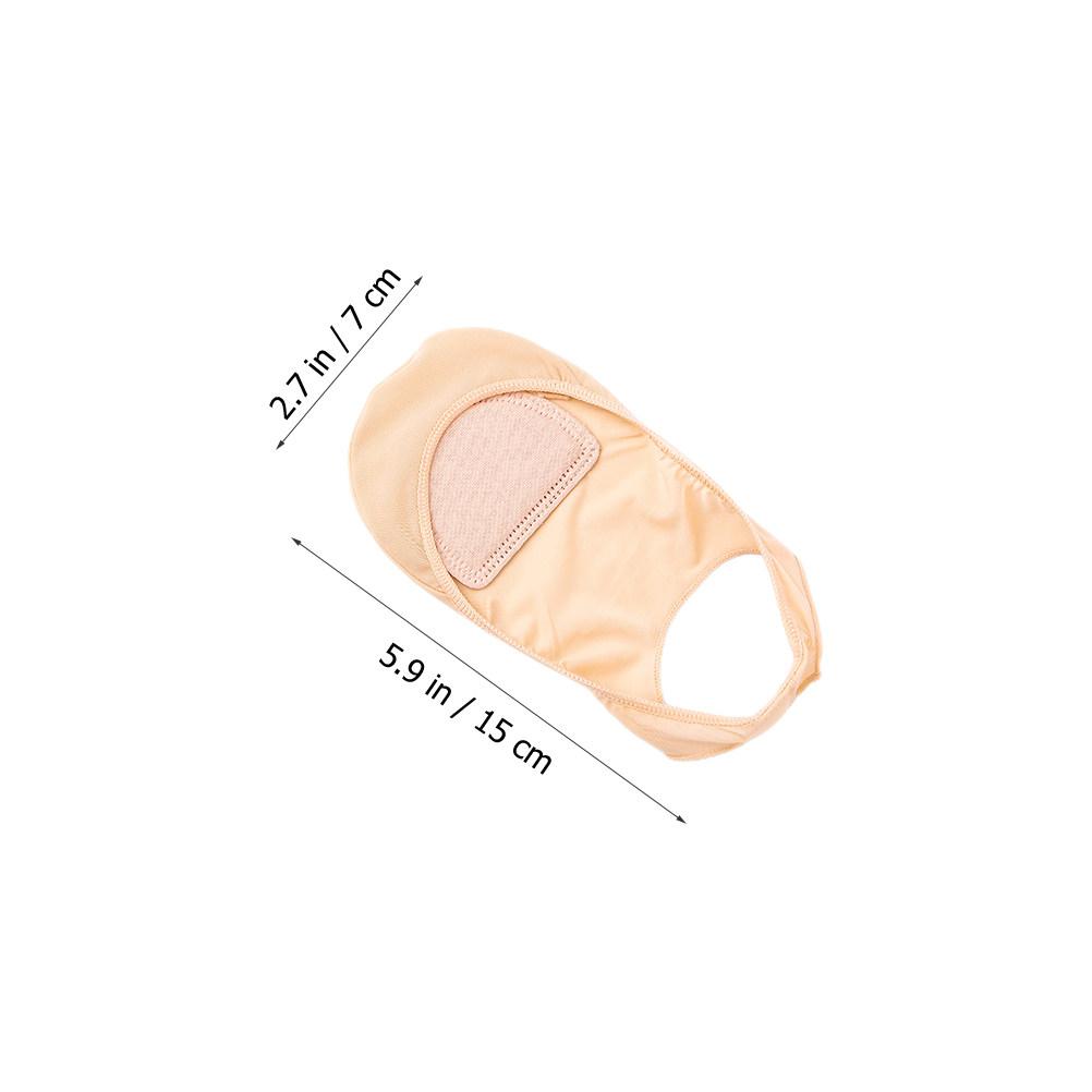 

6Pairs Invisible Half Socks Delicate Dirt-Resistant Color Design Comfortable Forefoot Heel Sling Socks for Women High Heel No светло-желтого