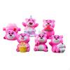 6Pcs Miniature Bear Statues Cabinet Bedroom Gift Party Home Animal Sculpture