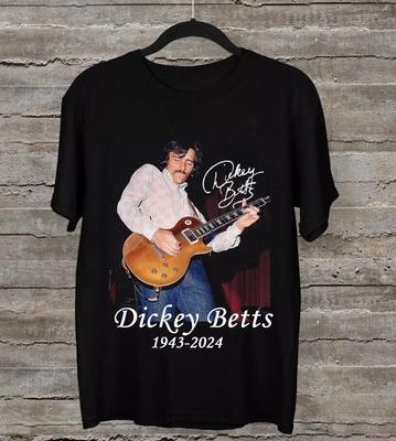 1943-2024 Dickey Betts Signature  Shirt Unisex Concert S-5XL B116 Unisex T-Shirt
