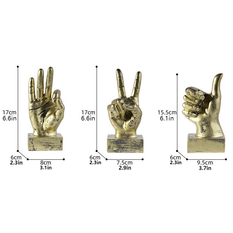 1 szt. Spersonalizowany palec statua Nordic figurki z żywicy rękodzieło rzeźby Ozdoba dekoracje do domowego biura wystrój salonu