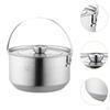 Hanging Pot Stockpot 4500ml Cooking Equipment for Open Fire Lightweight Cookware Portable