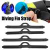 1Pair Diving Fin Strap with Quick Release Buckles Adjustable Fin Strap TPR Fin Straps Replacement Snorkeling Dive Accessories