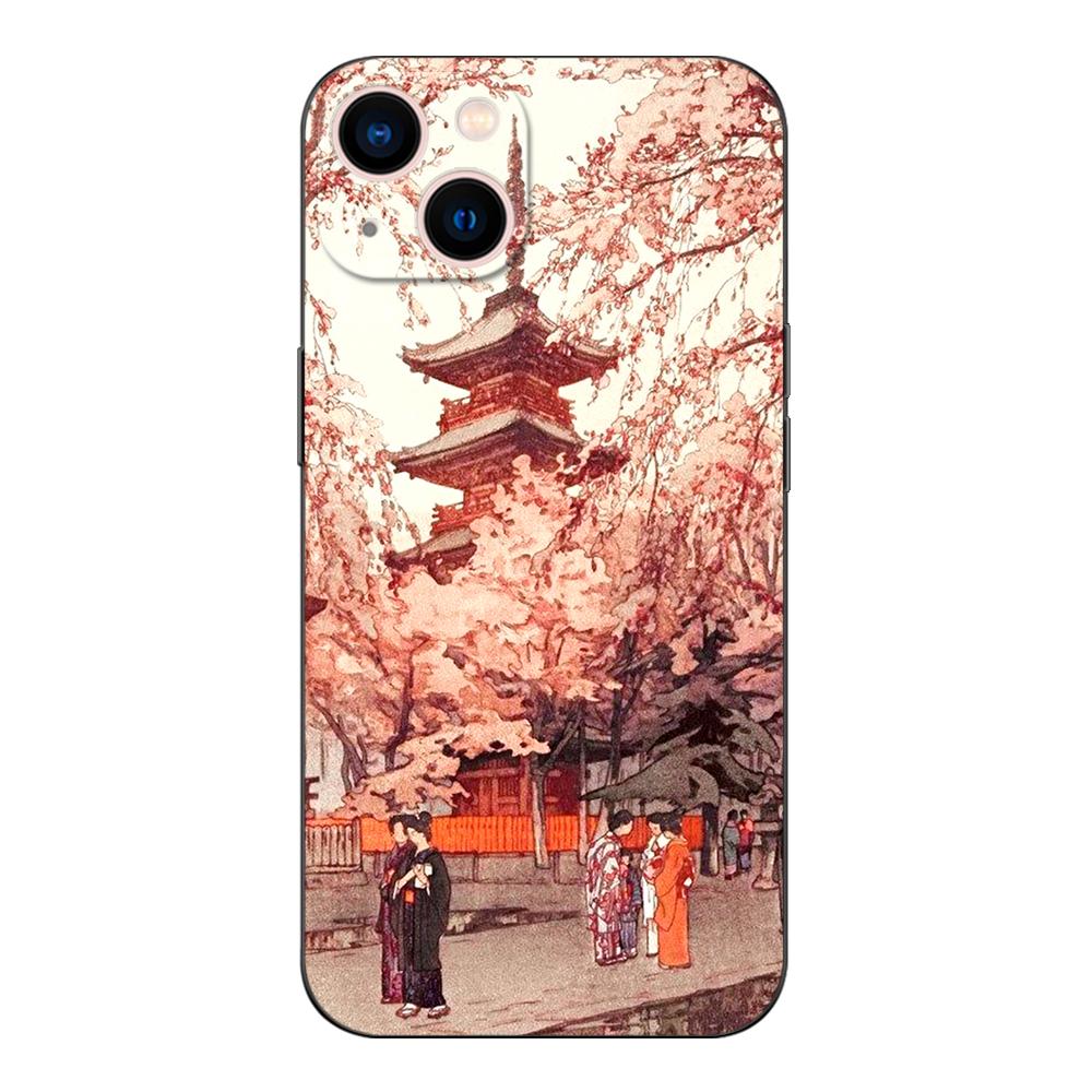 

Black tpu Case For Huawei Y9S Y6S Y8S Y5P Y7P Y8P y7 Y5 lite Prime 2018 Y6 2019 Cover retro Tokyo Japanese Art huawei Y5 lite 2018
