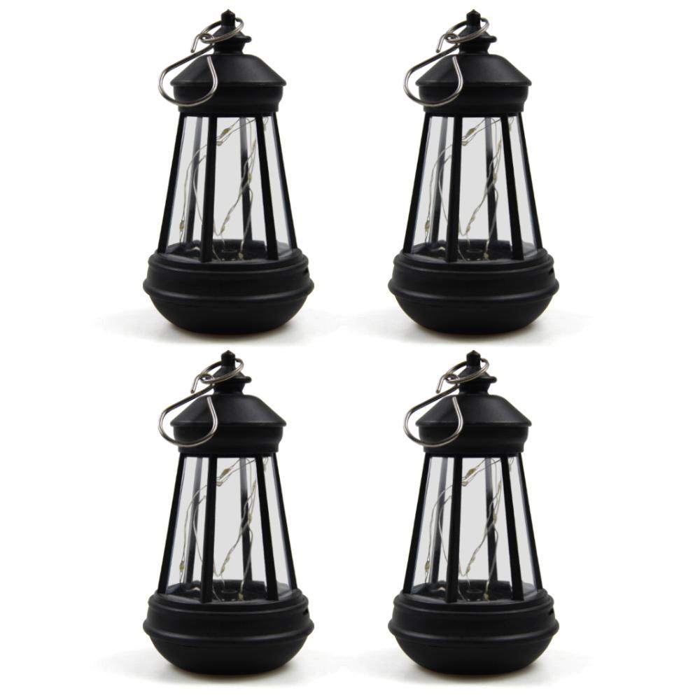 Retro Kerosinlampe Wasserdichte Solarkerzenlaterne LED Landschaft Hof Hängelichter Außen Garten Dekoration