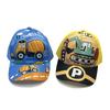 Construction Vehicle Excavator Cartoon Fire Truck Bulldozer Children's Baseball Cap Spring and Summer Cartoon Sun Hat