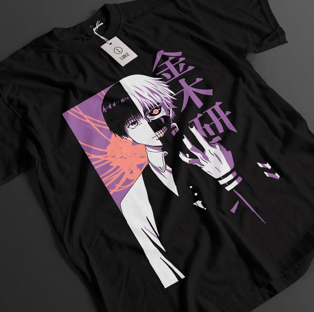 Tokyo Ghoul Shirt Kaneki Ken Tshirt Touka TShirt Juuzou Top Horror Anime Tee S