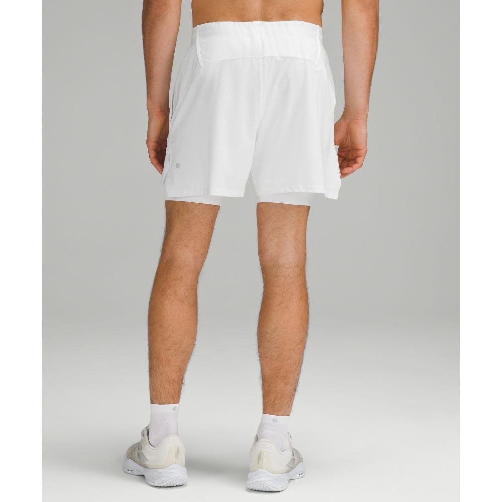 Lululemon Vented Tennis Short 6  White