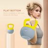 8KG Soft Kettlebell, Kettlebell with Non-Slip Handle for Home Gym, Weight Lifting, Strength Training, Yellow/Grey