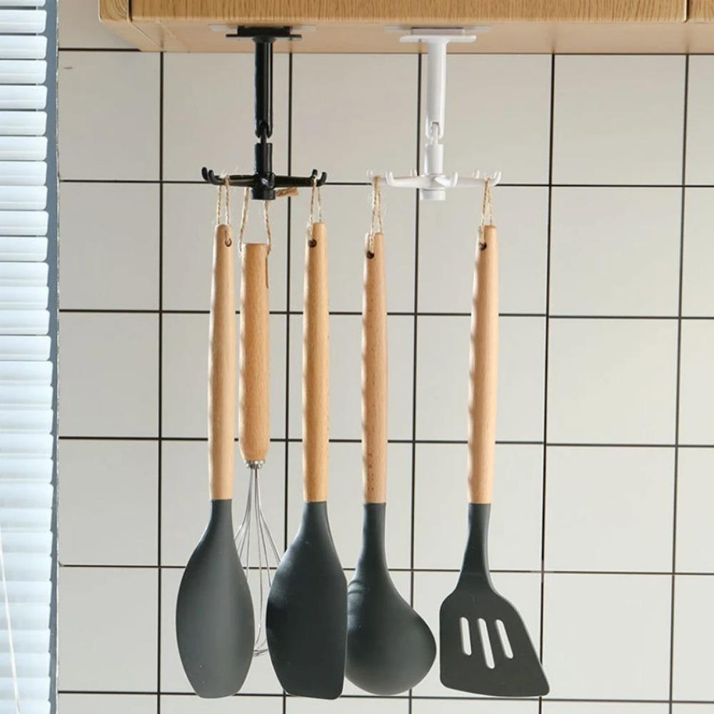 Kitchen Utensil Storage Hooks Suitable for Kitchen Items Wall Hooks Hat Hook Bathroom Gadgets Sticky Accessories Crochet Mural