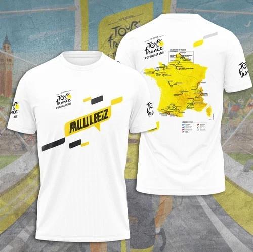 Tour De France 2026 Racing 3D T-Shirt For Fans L