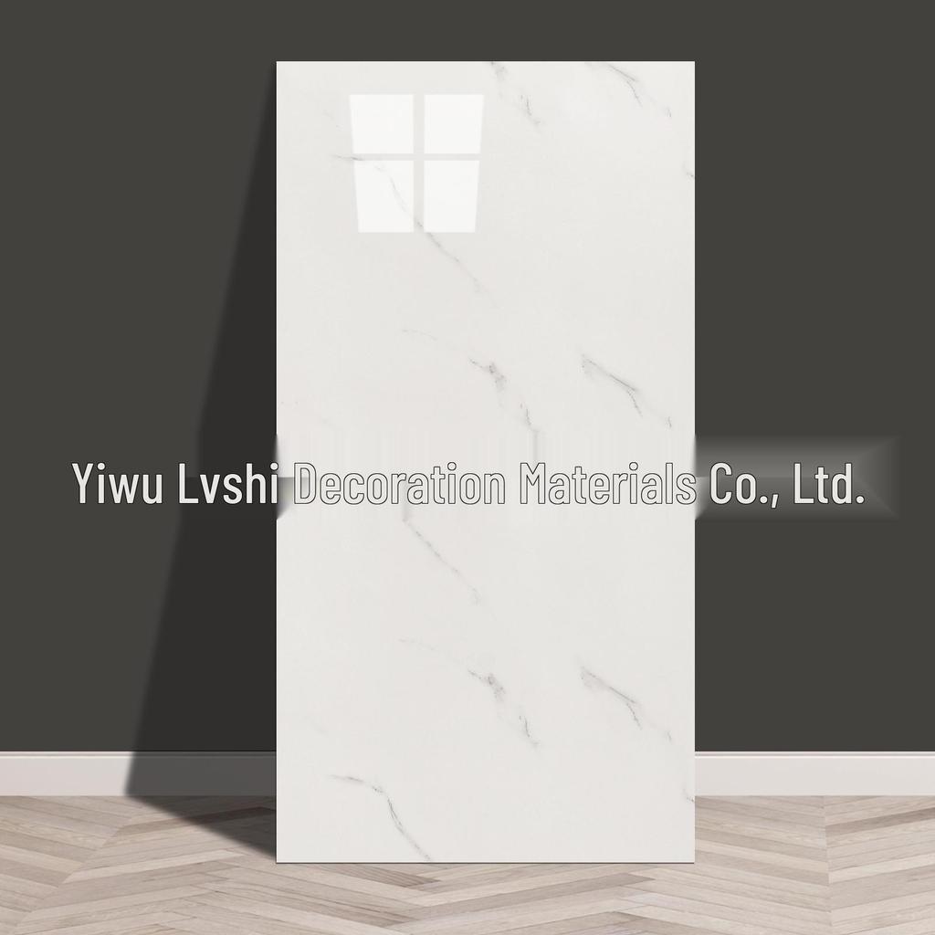 Self-Adhesive Marble Tile Wall Stickers, Aluminum Plastic Panels for Living Room Decoration
