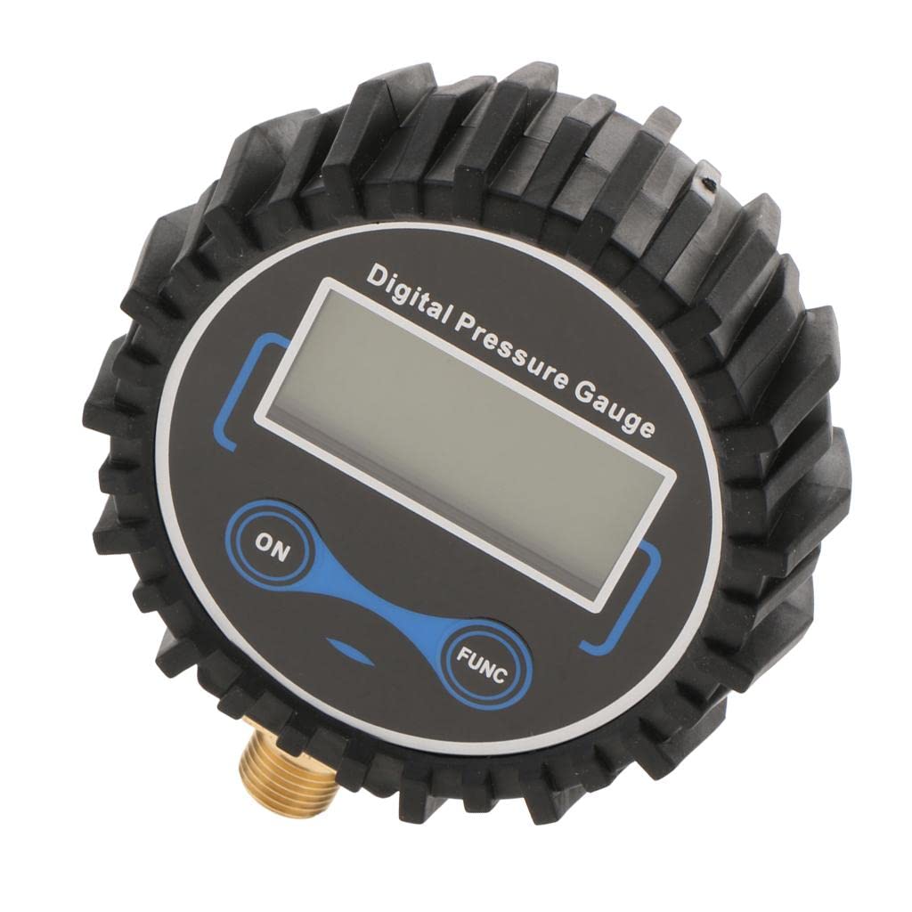 Gonfiatore Digitale per Pneumatici Manometro Schermo LCD Filetto 1/4 13mm