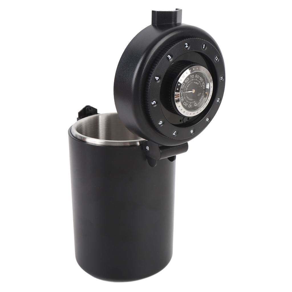 Airtight Coffee Canister 600ML 304 Stainless Steel Coffee Bean Storage Container with Humidity