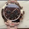 Reloj Mecánico Automático Laodijia Serie Daytona 40mm Oro Rosa para Hombre Panda