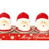 3Pcs Lovely Christmas Candle Set Decorative Tealight Ornament Portable for Home Decor Kids