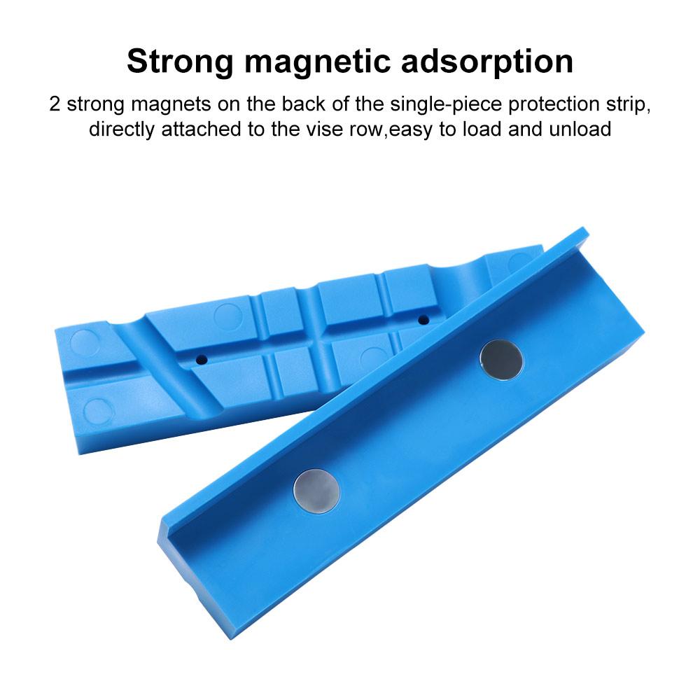 Magnetic Vise Protection Strip Blue Rubber Rubber Vise Protector Vise Jaw Pads  DIY Projects