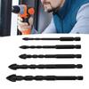 5PCS Set Masonry Drill Bits Cemented Carbide 1/4 Inch Hex Shank Professional Concrete Drill Bits
